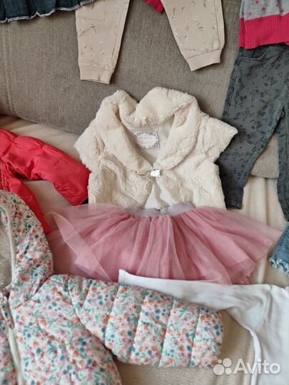 Вещи пакетом на девочку 80-86 размер