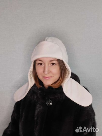 Шапка ушанка женская