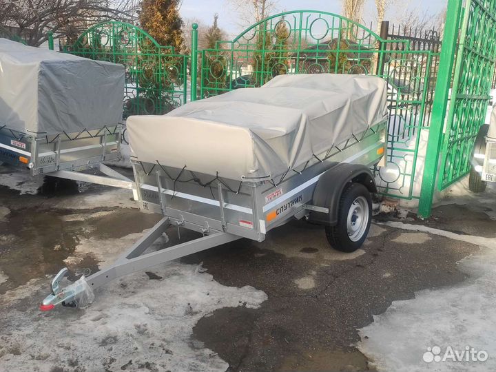 Прицеп Спутник 1912/37, низкий тент