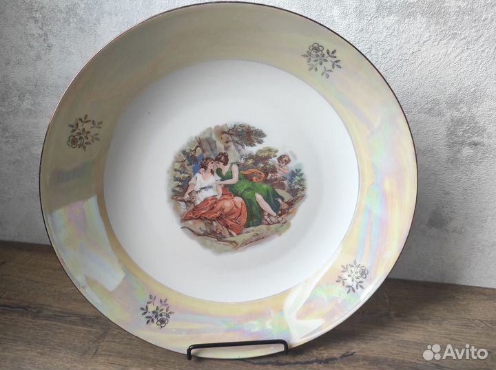 Фарфоровое блюдо Kahla Мадонна ГДР