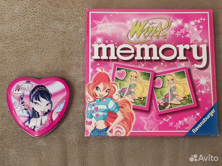 Winx жестяная Коробочка-сердечко, Игра Winx Memory