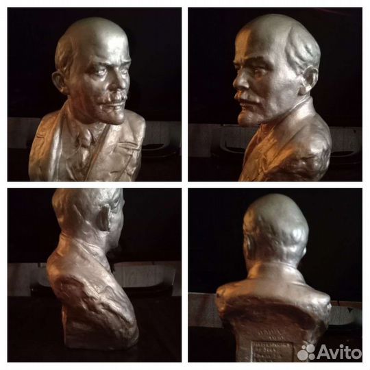 Бюст Пушкина (Фарфор) и Ленина (Гжель)