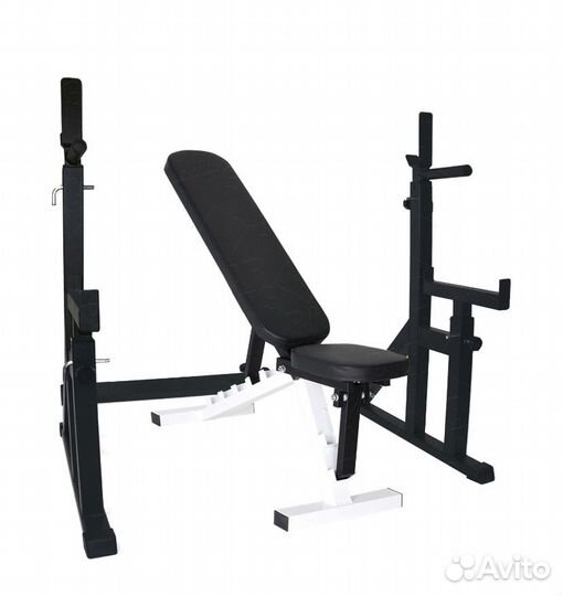 Силовая скамья и стойка для штанги