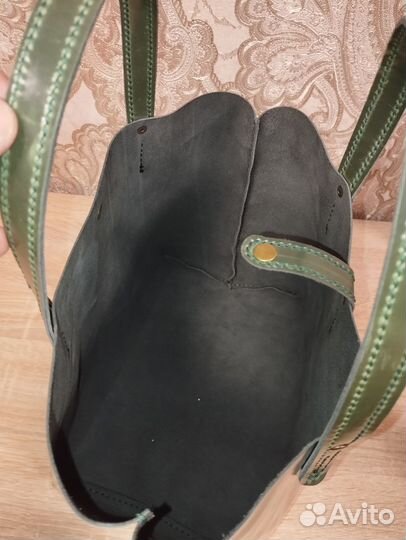 Сумка шопер натуральная кожа