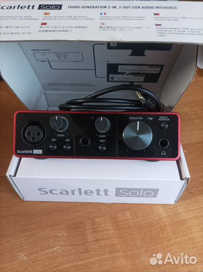 Focusrite scarlett solo 3rd gen