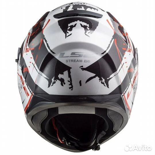 Мотошлем LS2 FF320 stream EVO tacho white-black