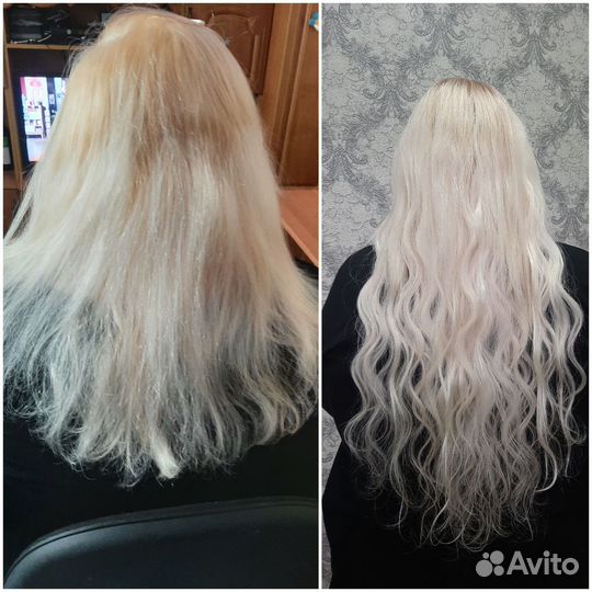 Наращивание волос+работа