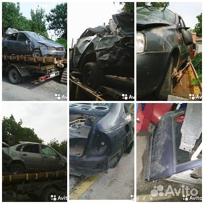 Битый кузов Ваз Лада Калина 2009г седан в разборке