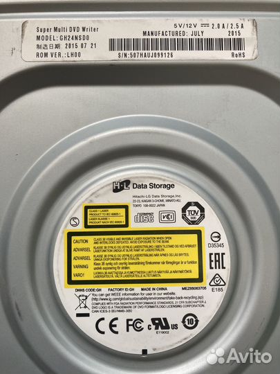 Привод DVD-RW LG GH24NSD0