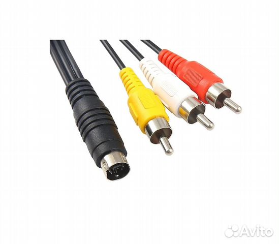 Аудио-видео кабель стрим-тв mini DIN 10 pin- 3RCA