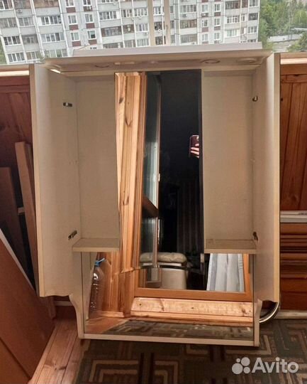 Зеркало шкаф для ванной