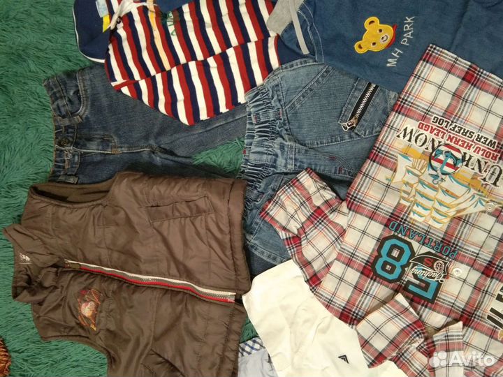 Вещи пакетом на мальчика 104-110