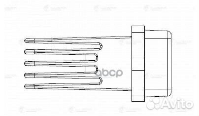 Резистор электровентилятора отопителя LFR 1400