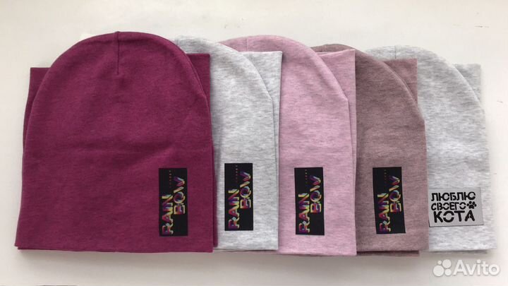 Комплект (шапка и снуд) для девочки