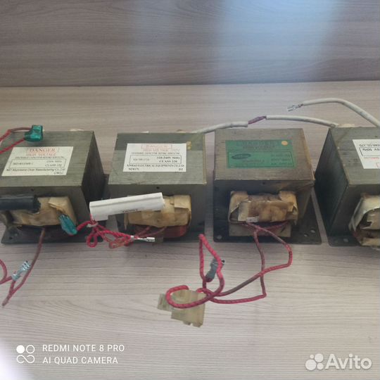 Высоковольтный трансформатор от микроволновки свч