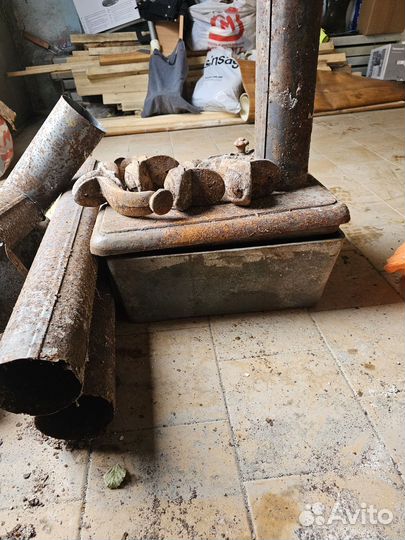 Печь буржуйка чугунная разборная
