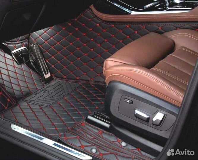 3D Коврики BMW 6 серии Салон Багажник Экокожа