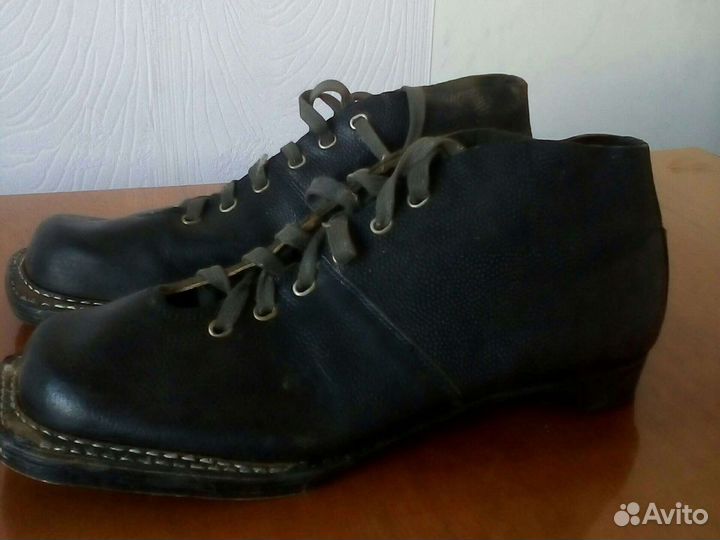 Ботинки мужские лыжные натуральная кожа