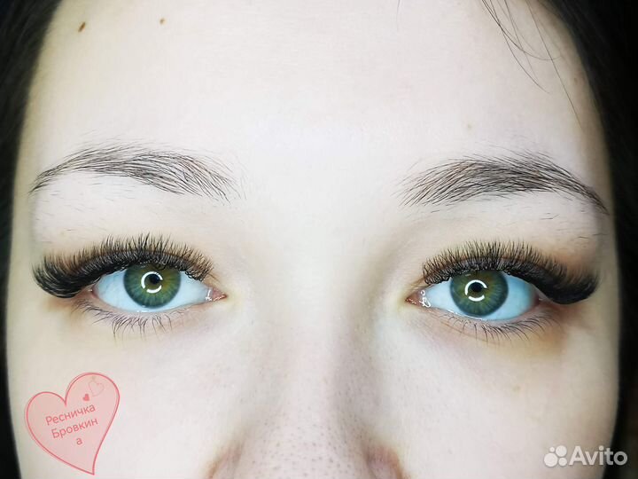 Наращивание, ламинирование ресниц, бровей