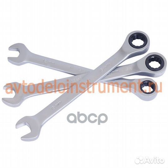 Ключ рожково-накидной трещоточный (22) 