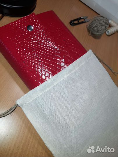 Ежедневник из натур. кожи на кольцах без блоков