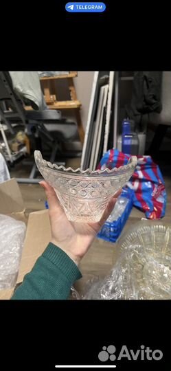 Советский хрусталь, рюмки, салатники СССР