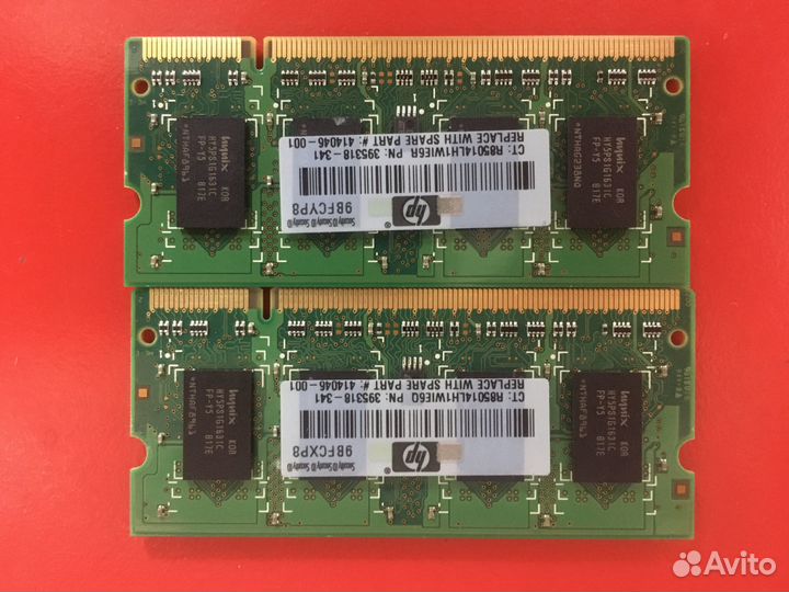 Озу (оперативная память) для HP compaq 6910p