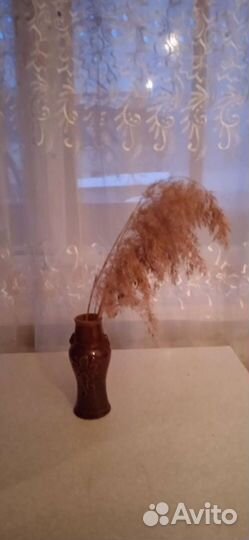 Ваза глиняная для цветов, б/у