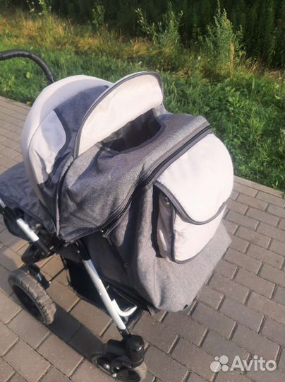 Коляска 2 в 1 с перекидной ручкой
