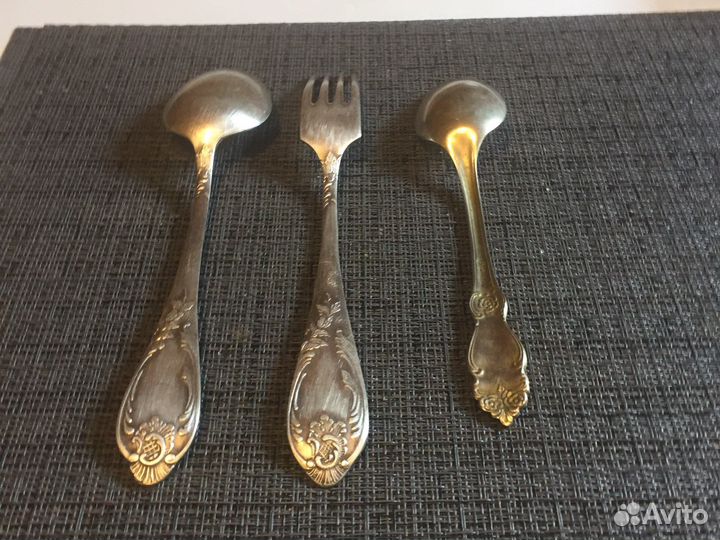 Остатки мельхиор. Приборов винтаж