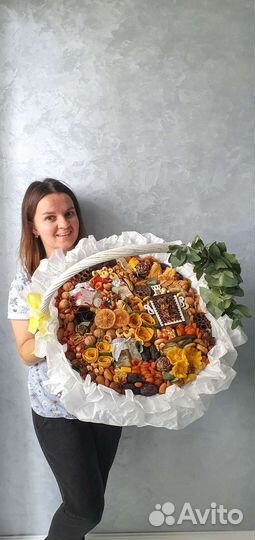 Съедобный букет, ореховые/сухофруктовые композиции