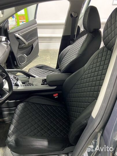 Автопилот чехлы Nissan Tiida ромб