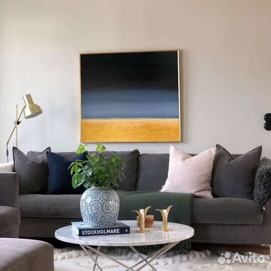 Интерьерная картина маслом абстракция