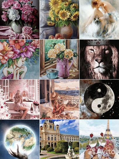 Картины Рисовать по номерам 40х50 на выбор