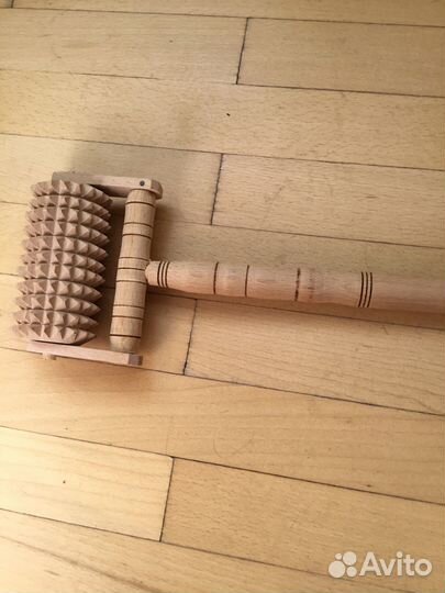 Массажер для шеи и спины, деревянный