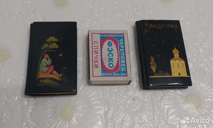 Мини блокноты лаковая миниатюра Палех времён СССР