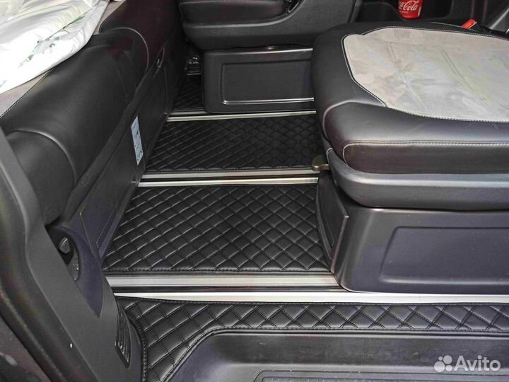3Д (3D) коврики из экокожи volkswagen multivan