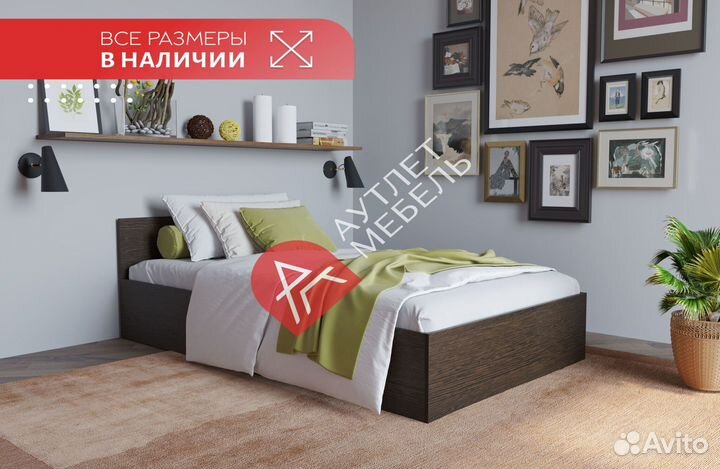 Кровать полутороспальная с подъемным механизмом