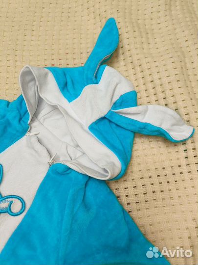 Велюровый комбинезон для малыша 62 р-р