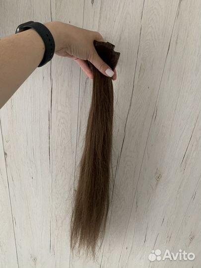 Натуральные волосы на лентах