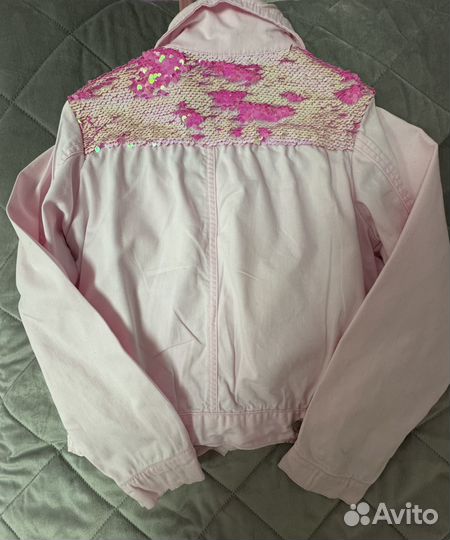 Джинсовая куртка на девочку 140