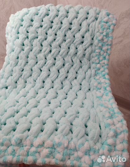 Плед детский вязаный ручная работа