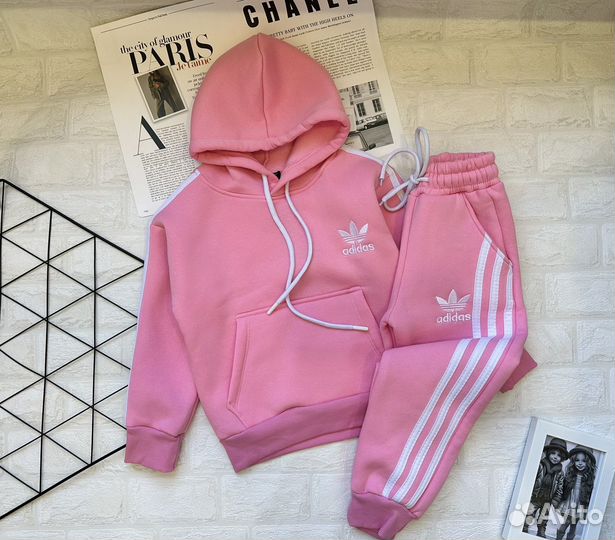 Костюм для девочки на флисе Adidas