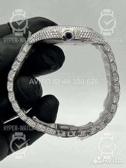 Часы Cartier Santos 40mm Diamond Blue