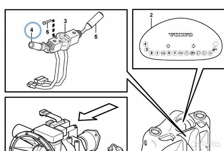 Переключатель,сигнал поворота для Volvo BL 61/71