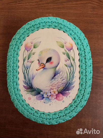 Шкатулка вязанная