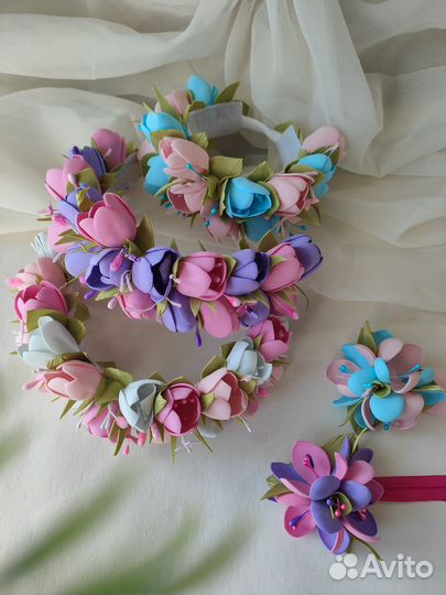 Ободок тюльпаны