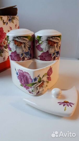 Набор для специй с сахарницей