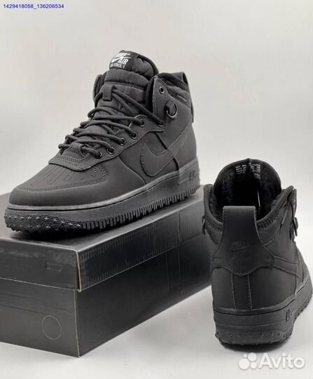 Ботинки Nike Air Force 1 Duckboot (с мехом) (Арт.59545)