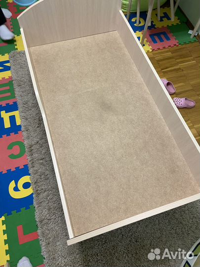 Детская кровать 120 60 открытая с матрасом